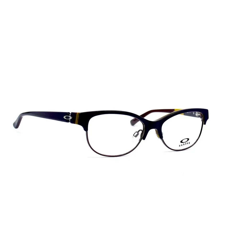 100% AUTHENTIC OAKLEY OX1108 EYEGLASSES DARK PURPLE FRAME NEW - Picture 1 of 10